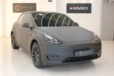 용인랩핑 모델Y 반광인 사틴보다 더 다크한 매트블랙으로 랩핑한다면? / 화성 동학산1길