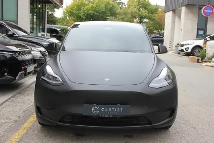 용인랩핑 모델Y 반광인 사틴보다 더 다크한 매트블랙으로 랩핑한다면? / 화성 동학산1길