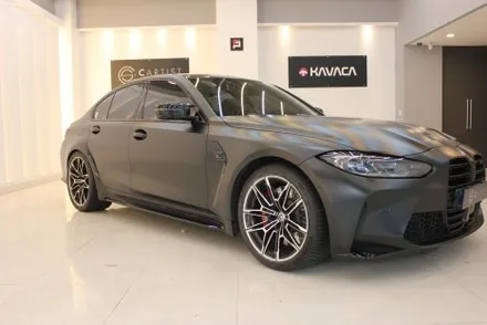 m3 랩핑 / BMW의 선을 살려주는 컬러는 아무래도 사틴블랙 랩핑이 최고! / 화성 동탄 동학산1길