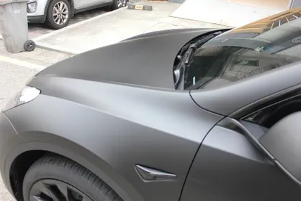 용인랩핑 모델Y 반광인 사틴보다 더 다크한 매트블랙으로 랩핑한다면? / 화성 동학산1길