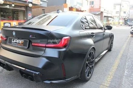 m3 랩핑 / BMW의 선을 살려주는 컬러는 아무래도 사틴블랙 랩핑이 최고! / 화성 동탄 동학산1길