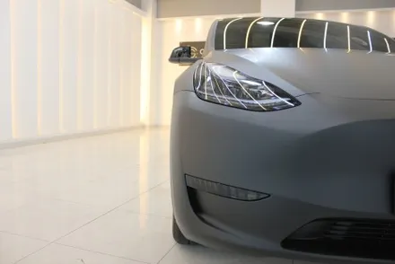 용인랩핑 모델Y 반광인 사틴보다 더 다크한 매트블랙으로 랩핑한다면? / 화성 동학산1길