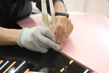 천안랩핑 펄 베이비핑크로 말리부 전체랩핑 했더니 여심취향저격에 딱! / 화성 동학산1길