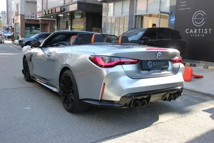 M4 컨버터블(G83) GT실버와 일치율 100%의 리퀴드크롬으로 전체 랩핑 했어요. / 화성 동학산1길