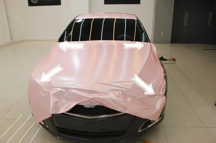 천안랩핑 펄 베이비핑크로 말리부 전체랩핑 했더니 여심취향저격에 딱! / 화성 동학산1길