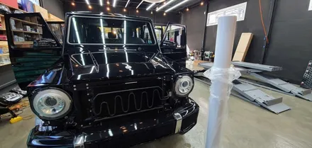 창원 벤츠 지바겐 63AMG 다이아몬드 화이트 전체랩핑을 입히다!