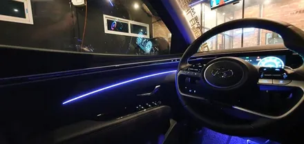 신형투싼 NX4 비노출 DMX엠비언트라이트를 순정화 시키면 어떻게될까!