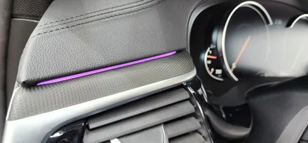 BMW G30 5시리즈 리얼우드트림에서 매트릭스블랙 실내랩핑으로 분위기 UP!