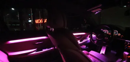 BMW 6시리즈  가변 엠비언트  실내LED튜닝으로 창원에서 분위기 업해보자!