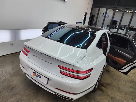 창원썬팅 제네시스 G80 글라스틴트 레이니블루 가격이~