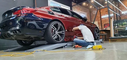 [창원]BMW M6 슈프림레드 TECK WRAP 전체랩핑 색을 입히다!