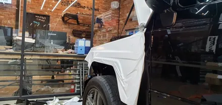창원 벤츠 지바겐 63AMG 다이아몬드 화이트 전체랩핑을 입히다!