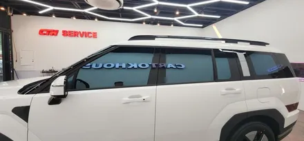 산타페MX5 하이브리드 글라스틴트 레이니 블루 반반사썬팅 생활보호PPF 후기!