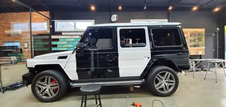 창원 벤츠 지바겐 63AMG 다이아몬드 화이트 전체랩핑을 입히다!