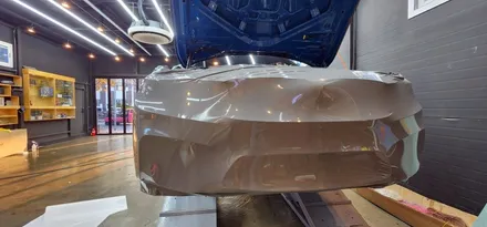 창원 BMW M4 전체랩핑 에이버리 락그레이 스타일 시공!