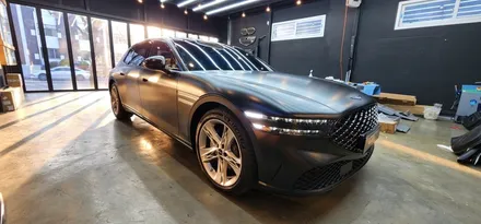 창원 신형(RS4)  제네시스 G90 사틴블랙 전체랩핑 시공은 여기요!
