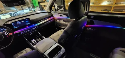 신형카니발 하이브리드  순정연동 에이비클엠비언트 무드등 스타트! 버젼4