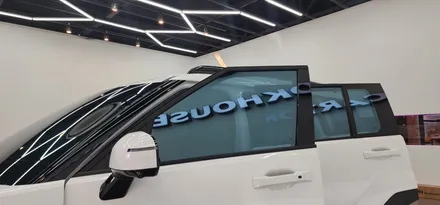 산타페MX5 하이브리드 글라스틴트 레이니 블루 반반사썬팅 생활보호PPF 후기!