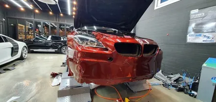 [창원]BMW M6 슈프림레드 TECK WRAP 전체랩핑 색을 입히다!