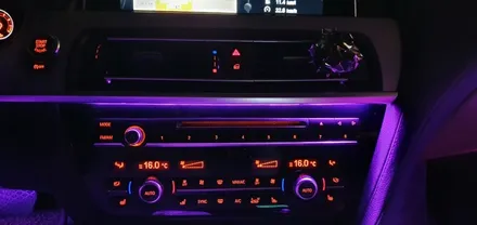 BMW 6시리즈  가변 엠비언트  실내LED튜닝으로 창원에서 분위기 업해보자!