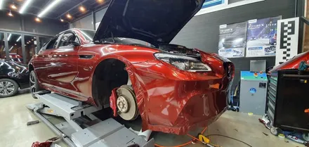 [창원]BMW M6 슈프림레드 TECK WRAP 전체랩핑 색을 입히다!