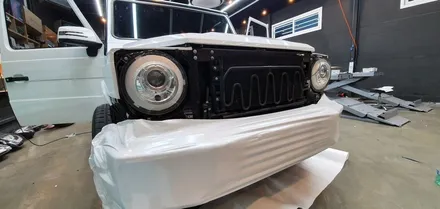 창원 벤츠 지바겐 63AMG 다이아몬드 화이트 전체랩핑을 입히다!