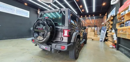 창원 2021 지프랭글러 오버랜드 사틴블랙 전체랩핑 3M 2080 으로 WRAP
