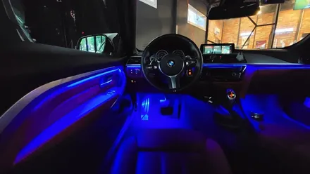 창원 마산 진해 BMW 4시리즈 컨버터블 실내 엠비언트 무드등 시공으로 실내조명업그레이드 하기!