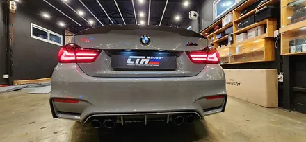 창원 BMW M4 전체랩핑 에이버리 락그레이 스타일 시공!