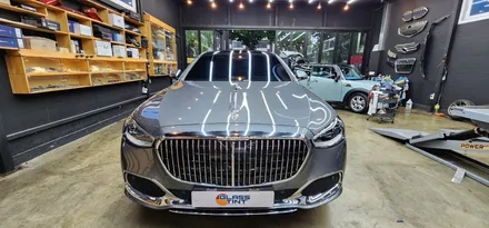 벤츠 S580 마이바흐 글라스틴트 슈어X 와 레이니블루 틴팅 시공기