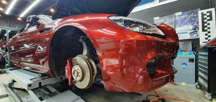 [창원]BMW M6 슈프림레드 TECK WRAP 전체랩핑 색을 입히다!