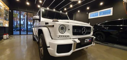 창원 벤츠 지바겐 63AMG 다이아몬드 화이트 전체랩핑을 입히다!