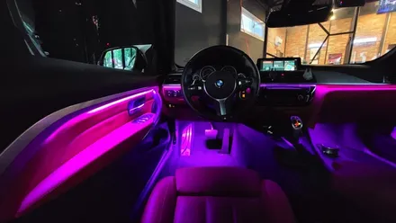 창원 마산 진해 BMW 4시리즈 컨버터블 실내 엠비언트 무드등 시공으로 실내조명업그레이드 하기!
