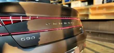 창원 신형(RS4)  제네시스 G90 사틴블랙 전체랩핑 시공은 여기요!
