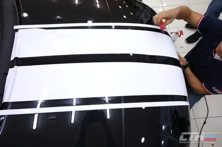 창원 카스킨/랩핑 전문 미니쿠퍼 컨트리맨 데칼 작업 + 눈썹 면발광 LED 시공
