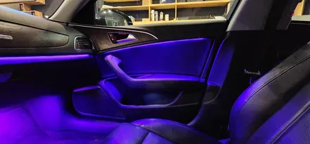 창원 아우디A6 비노출엠비언트 시공은 카톡하우스에서!