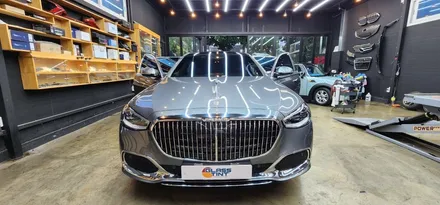 벤츠 S580 마이바흐 글라스틴트 슈어X 와 레이니블루 틴팅 시공기
