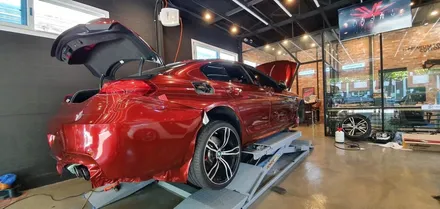 [창원]BMW M6 슈프림레드 TECK WRAP 전체랩핑 색을 입히다!