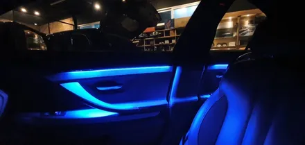 BMW 6시리즈  가변 엠비언트  실내LED튜닝으로 창원에서 분위기 업해보자!