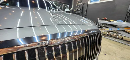 벤츠 S580 마이바흐 글라스틴트 슈어X 와 레이니블루 틴팅 시공기