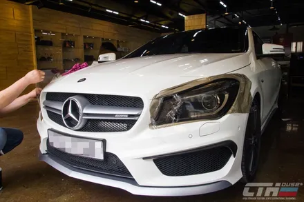 벤츠 CLA 45 AMG. 생활보호PPF. 라이트필름.