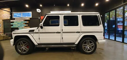 창원 벤츠 지바겐 63AMG 다이아몬드 화이트 전체랩핑을 입히다!