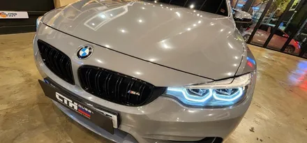 창원 BMW M4 전체랩핑 에이버리 락그레이 스타일 시공!