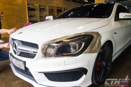 벤츠 CLA 45 AMG. 생활보호PPF. 라이트필름.