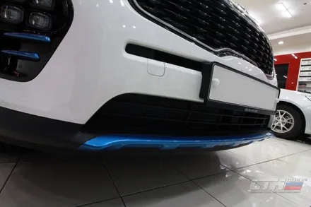 창원 드레스업튜닝. 카스킨전문 스포티지QL 부분랩핑 시공