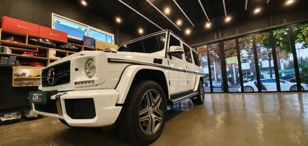 창원 벤츠 지바겐 63AMG 다이아몬드 화이트 전체랩핑을 입히다!