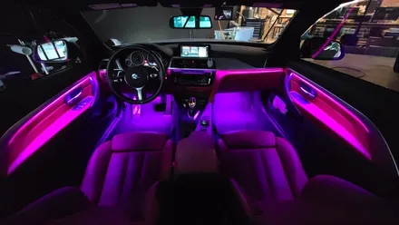 창원 마산 진해 BMW 4시리즈 컨버터블 실내 엠비언트 무드등 시공으로 실내조명업그레이드 하기!