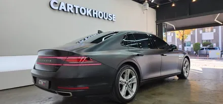 제네시스 G90 사틴블랙 전체랩핑 3M 2080필름 시공 후기!