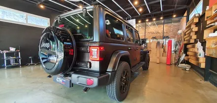 창원 2021 지프랭글러 오버랜드 사틴블랙 전체랩핑 3M 2080 으로 WRAP
