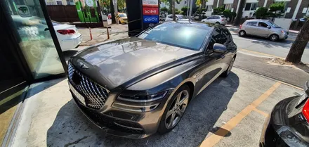 신형 제네시스 G80 차콜메탈릭 전체 랩핑으로 색상교체!